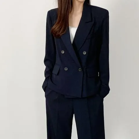 [벨라도이][BELLA.DOI] 엣지 더블버튼 (여름) 정장세트 수트셋업