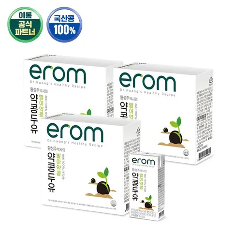 이롬황성주발아약콩두유190ml x 60팩(20입x3박스)