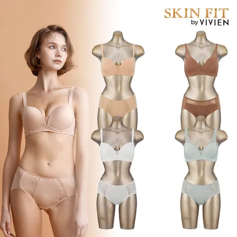비비안 노와이어 무빙밴드 바디보정 여성속옷세트 8종
