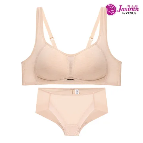 자스민by비너스 JBPS1253 슬러브 인견 스포츠 브라팬티세트