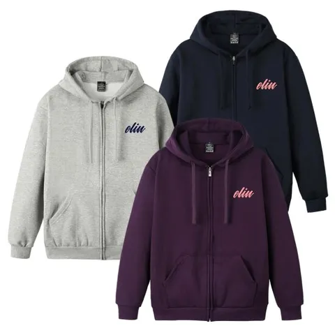 남성 여성 스탠다드 겨울 기모 후드 집업