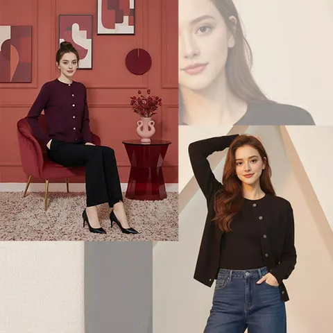 야미니트 간절기 가디건 앙상블 2종 세트