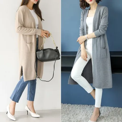 [탑온탑] 데일리 롱가디건 2종택일