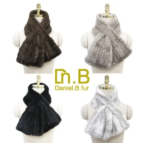 [디앤비퍼] 밍크 쁘띠 니팅 머플러(DT822MUL)