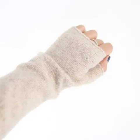 [이경희] 니트 롱 핸드 워머 국산 울 여성 팔 토시 암