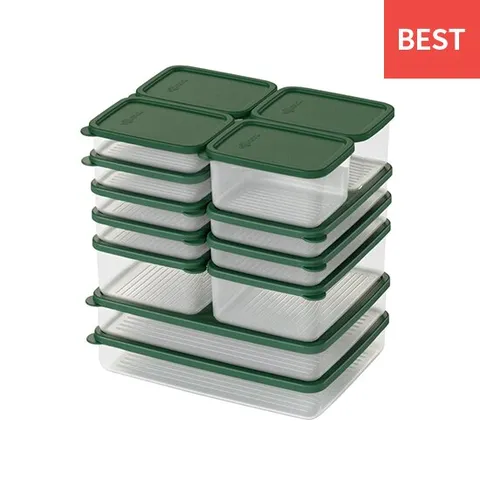 실리쿡 말랑납작이 다음세트 냉동실 정리용기, 식기세척기 가능