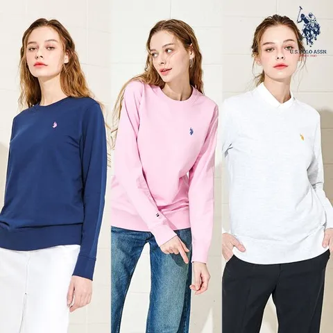 [USPA] 여성 USA코튼 블랜드맨투맨