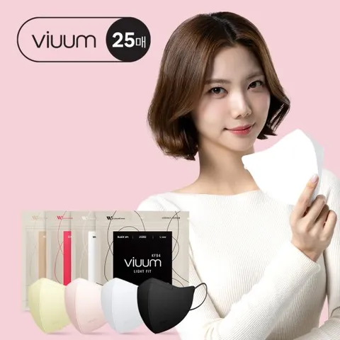 KF94 비움 라이트핏 국산 새부리형 이가은마스크 대형 중형 25매