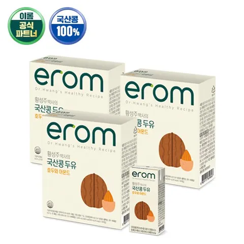 이롬황성주 호두와아몬드두유 190ml x 48팩
