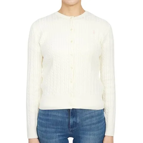 폴로랄프로렌키즈 케이블 가디건 313543047012 WARM WHITE (성인