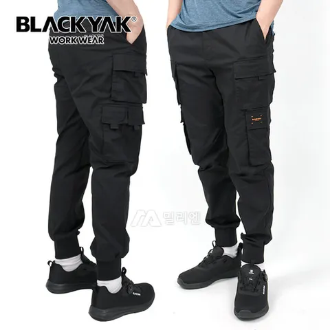 블랙야크 남자 카고 조거팬츠 밴딩 포켓 건빵바지 하의 워크웨어
