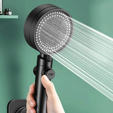 6단 조절 샤워기 욕실용품 샤워헤드 샤워수전 수압상승