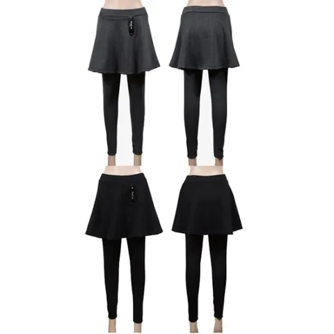 융털 기모 겨울 플레어 치마 레깅스