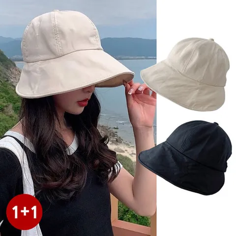 엔비 [2개세트] 데일리 버킷햇 여성 벙거지 모자 버킷햇