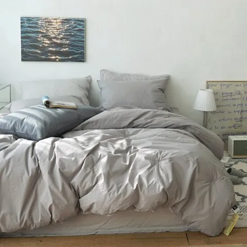 뮤즈 고밀도 바이오워싱 호텔식 차렵이불 풀세트 라지킹(LK)