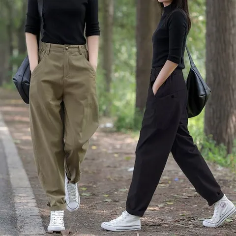 코코에보니PT810 사이드밴딩배기팬츠 빅사이즈밴딩바지 88사이즈