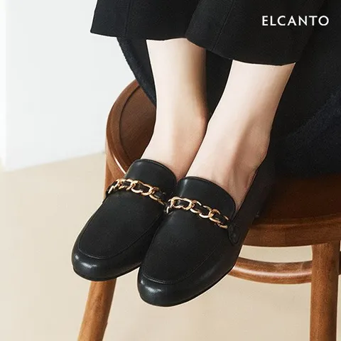 엘칸토 마쯔 여성 체인 로퍼 2cm LCWD35M339