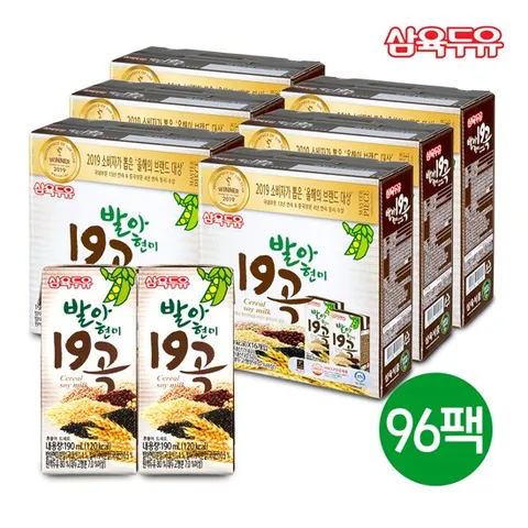 삼육 발아현미 19곡 96팩 (1팩 190ml)
