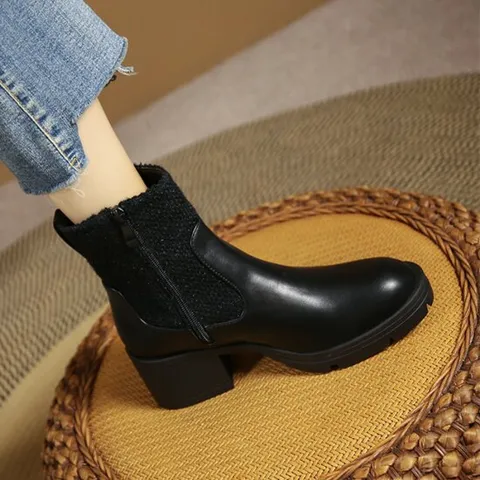 여성니트워커부츠 통굽부츠20308-4