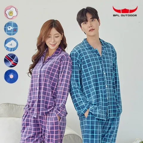 몽글몽글 밍크 수면 파자마 라운드 상하세트 5종 택1