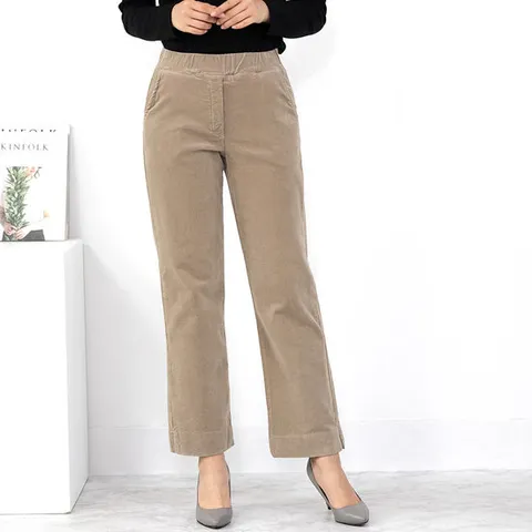 엄마옷 코듀로이 기모 밴딩일자바지 1GHJ24785 중년여성 마담 60 70대  빅사이즈 할머니