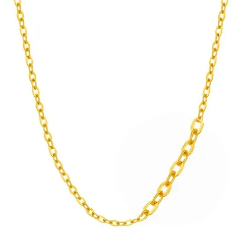 [한국금다이아몬드] 순금 목걸이 24K 금 저중량 체인 줄 0.85g 18K장식