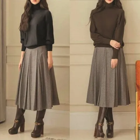 야미니트  루즈핏 터틀니트 베이직 2종 세트