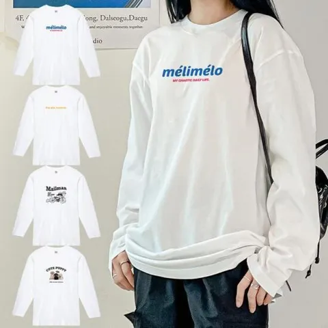 [험블] 여성긴팔흰티 롱티셔츠 면 이너티