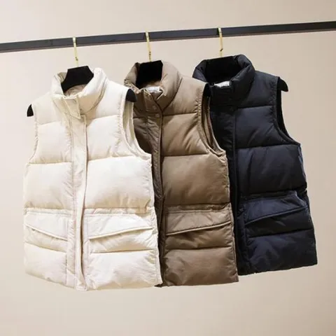 OHS-CTYED108 허리 조절 스트링 여성 패딩조끼