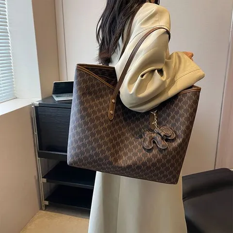 여성 가죽 숄더백 데일리 쇼퍼백 보부상 빅사이즈