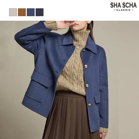 [홈쇼핑인기] 샤샤 울블랜디드 핸드메이드 하프코트