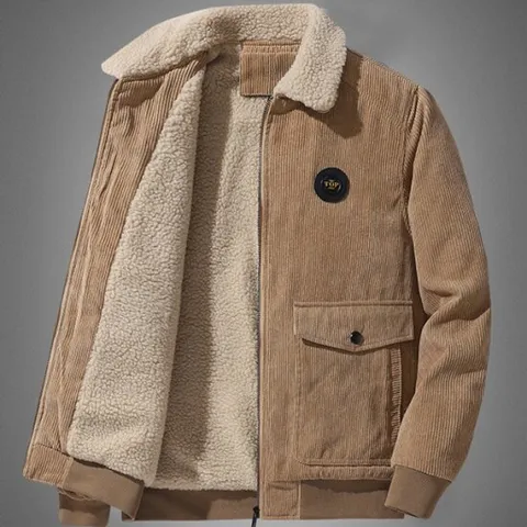 남성 겨울 양털 안감 골덴 점퍼 멀티포켓 코듀로이 자켓 WI178J