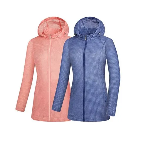 [콜핑]LD18 여성 봄 엉덩이기장 후드탈부착 허리스트링 바람막이자켓 KTJ6297W