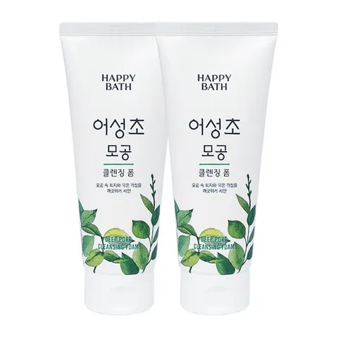 [해피바스]해피바스 어성초 모공 클렌징폼 200g x2