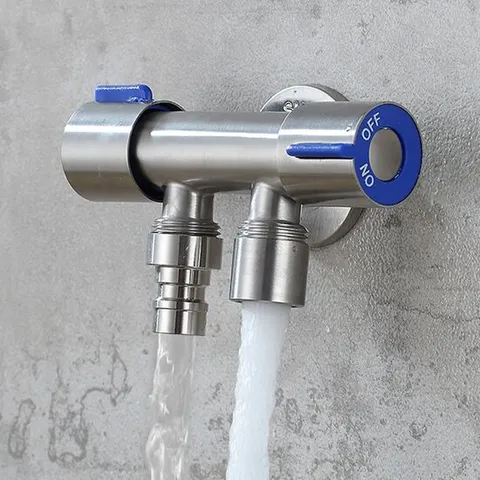 세탁기 베란다 양갈래 수도꼭지 싱크대 물분배기 수도분배기