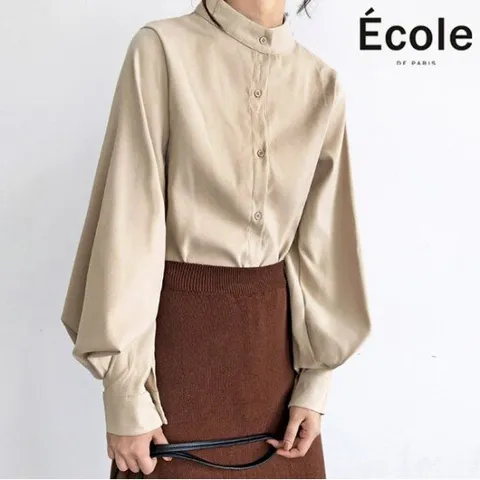 벌룬 반목 블라우스_F39WBB002Z