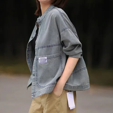 [이쁘다] 제라트 5부 데님 자켓