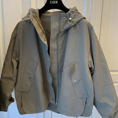 CWAJ8253 후드 사파리 야상 자켓 봄 가을 바람막이 아우터