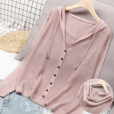 실내에어컨가디건 여성 여름 간절기 겉옷 얇은 루즈핏 시스루 가