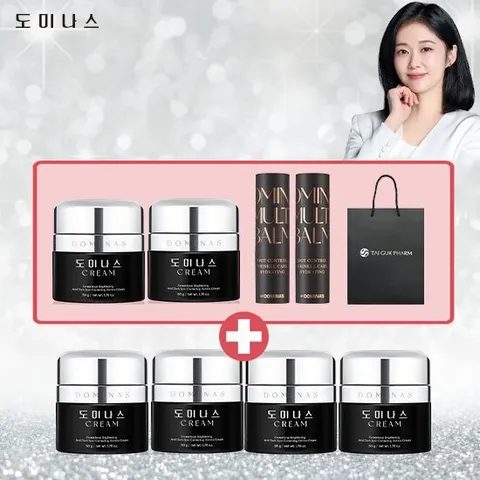 도미나스 크림 4세대 기미미백크림 크림 6통+ 멀티밤 2개