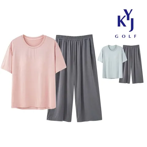 여름 여성 노브라 잠옷 홈웨어 브라 캡내장 실내복 세트KOMLSE03