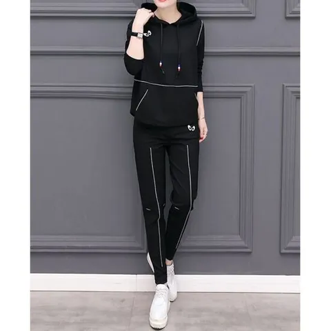트레이닝세트 여성 가을 간절기 도톰 냉감 후드 트레이닝 상하