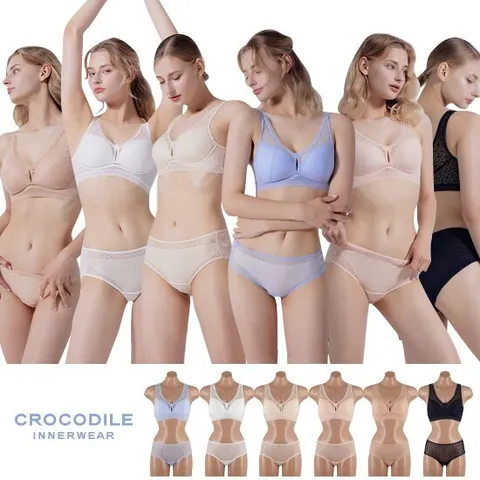 크로커다일 최신상 에어리핏 초경량 감탄브라팬티 6세트