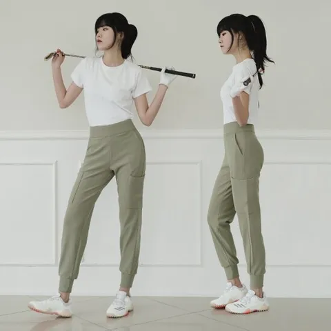 여성 골프바지 조거팬츠 밴딩 슬랙스 봄 가을 간절기 여자 골프