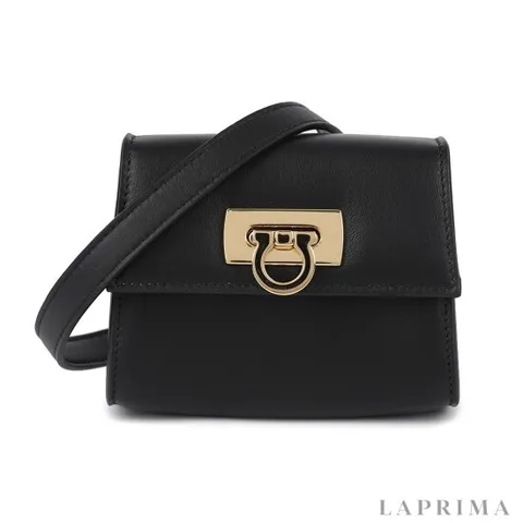 라프리마 페라가모 로고 여성 미니 숄더백 22-0617 NERO 770404