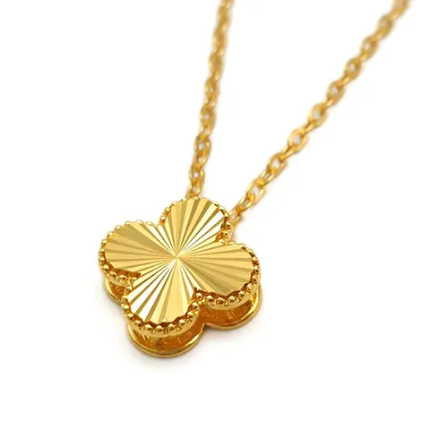 [골드리카]순금 샤인크로버 목걸이 11.25g+18K잠금(99.9%)