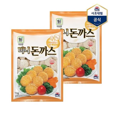 [사조대림]대림선미니돈까스 1,000g X 2개