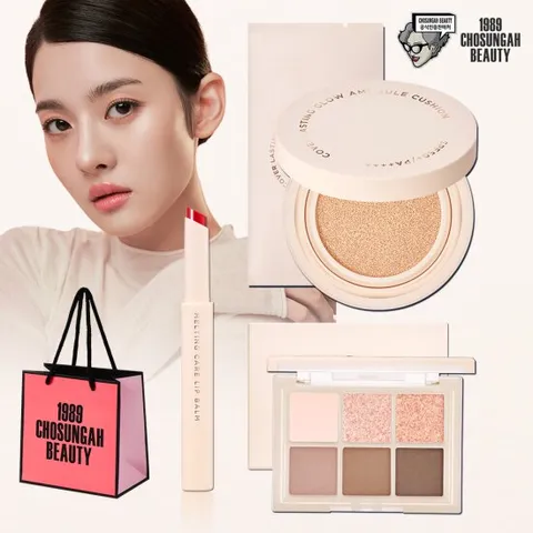 [광채쿠션]조성아 커버 글로우 쿠션(본품+리필)+팔레트+립1+쇼핑백