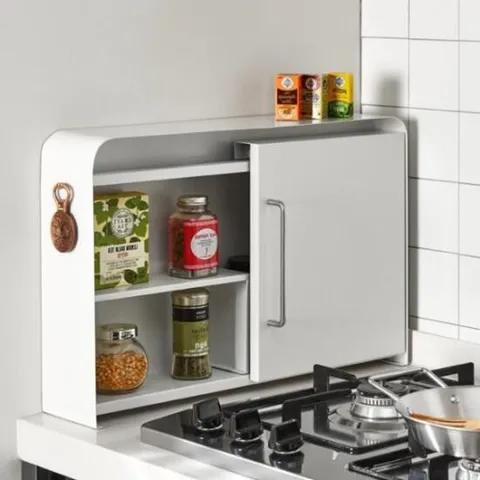 철제 슬림 수납함 소형 /주방 화장품 틈새 슬라이딩 선반 소형