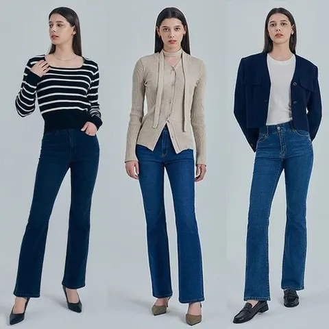 [뱅뱅]24FW 여성 가을 라이크라 데님 3종